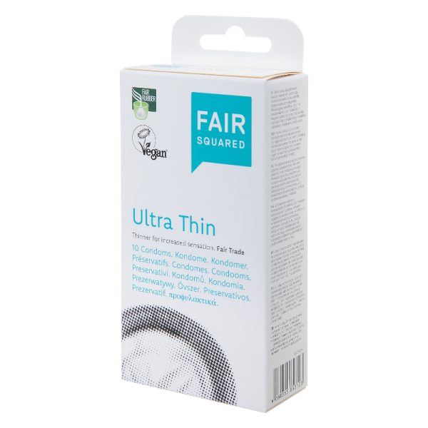 Fair Squared - 10 Préservatifs latex écologique Ultra fins