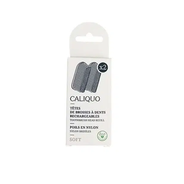 Caliquo - 2 têtes de rechange brosse à dents pour adulte - Soft