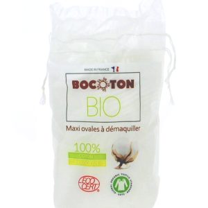 Bocoton - 40 Maxi Ovales à démaquiller en coton Bio