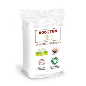 Bocoton - 60 lingettes cosmétiques en coton Bio