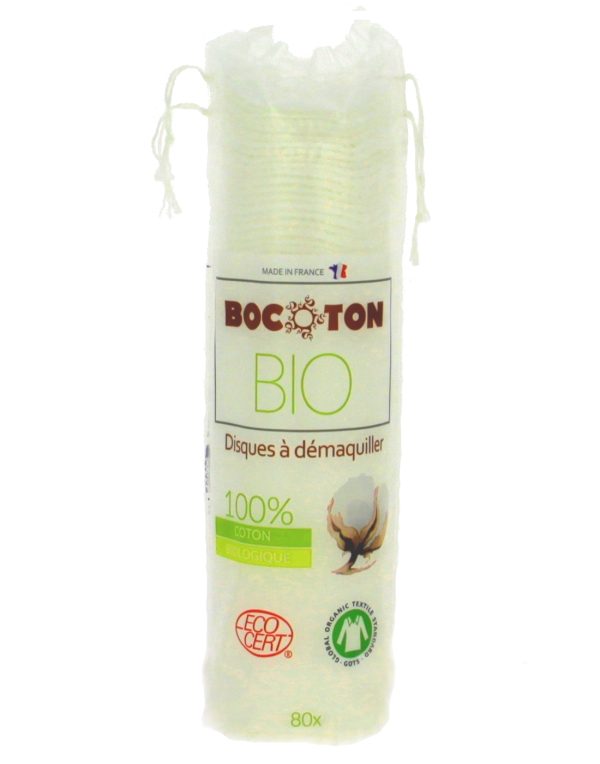 Bocoton - 80 Disques à démaquiller en coton Bio