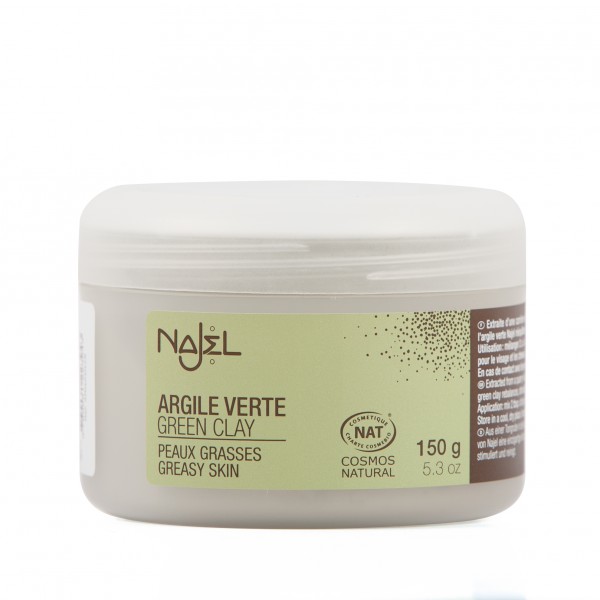 Najel - Argile verte - peaux grasses - 150 g