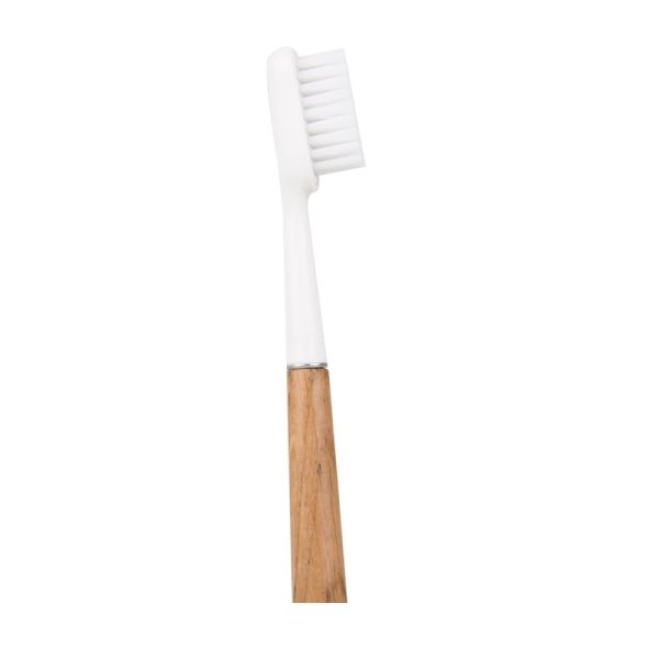 Caliquo - Brosse à dent à tête rechargeable - Medium - Manche en chêne