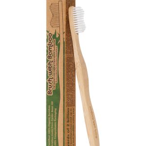 Brush with Bamboo - Brosse à dents pour adulte en bambou