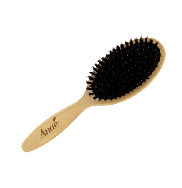 Anaé - Brosse plate - bois de hêtre ciré et poils de sanglier sur coussin