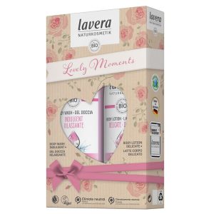 Lavera - Coffret cadeau "Lovely moments" - Douche soin et lait crème