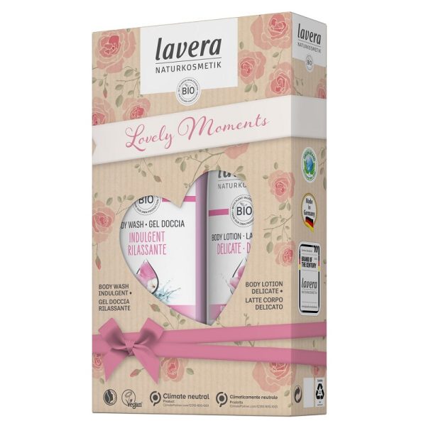 Lavera - Coffret cadeau "Lovely moments" - Douche soin et lait crème