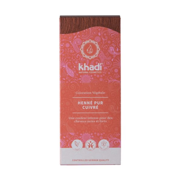 Khadi - Coloration permanente aux plantes - henné pur - 100 g