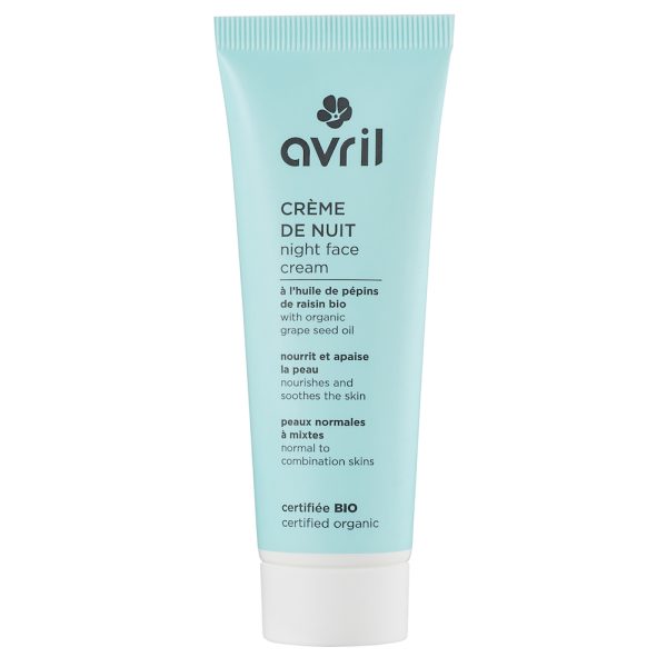 Avril - Crème de nuit BIO - peaux normales et mixtes - 50 ml