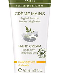 Cattier - Crème mains argile blanche BIO 30 ml