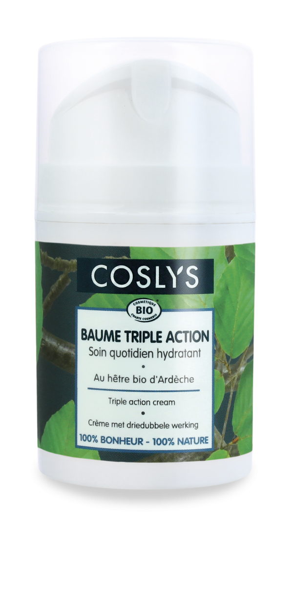Coslys - Crème triple action BIO homme hêtre d'Ardèche 50 ml