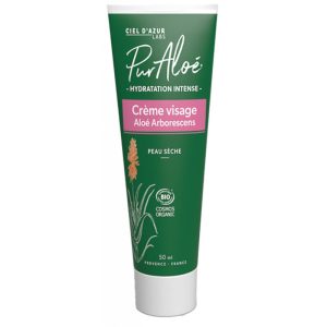 Pur'aloe - Crème visage Bio - Aloé Arborescens - 50 ml
