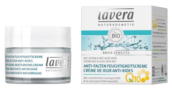 Lavera - Crème visage hydratante Q10 Anti rides - Basis Sensitiv