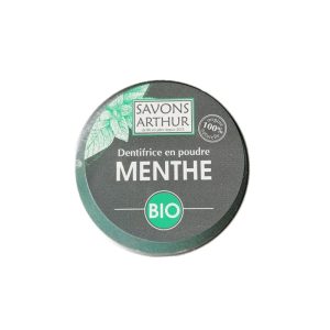 Savons Arthur - Dentifrice en poudre Bio - Menthe - 30 g