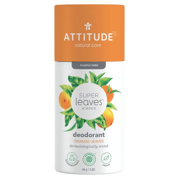 Attitude - Déodorant solide - Super leaves - Orange - 85 g