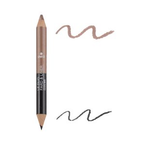 Avril - Duo fard et liner Bio Noir Charbon / Taupe nacré