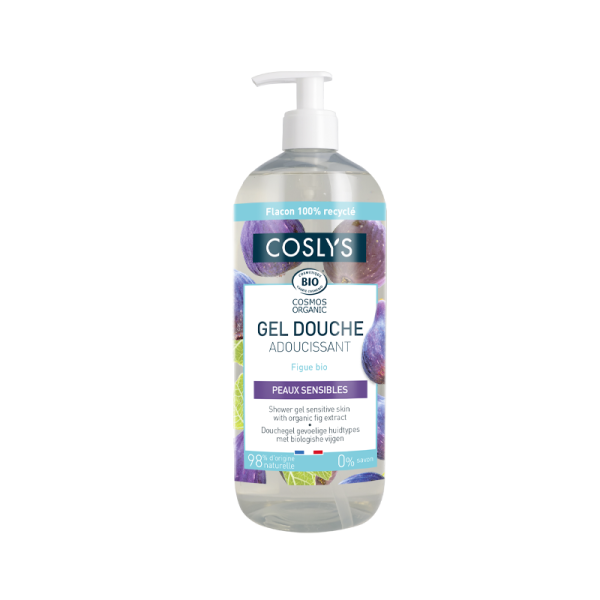 Coslys - Gel douche BIO peaux sensibles figue - 1 l