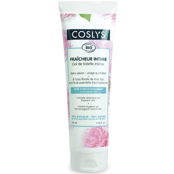 Coslys - Gel intime BIO sans savon eau de rose 250 ml