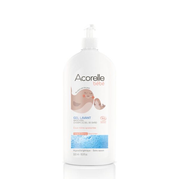 Acorelle - Gel lavant bébé - Corps et cheveux - 500 ml