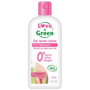Love & Green - Gel lavant intime BIO - apaisant - 200 ml