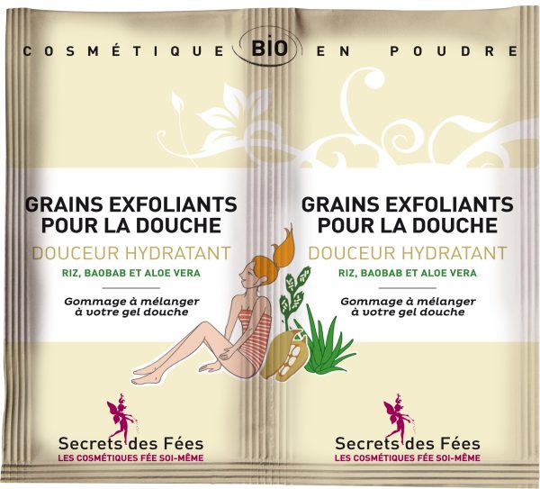 Secrets des Fées - Grains exfoliants pour la douche Douceur hydratant 2 x 2