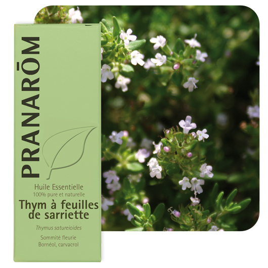 Pranarôm - Huile essentielle de Thym à feuilles de Sariette satureioide 10 ml