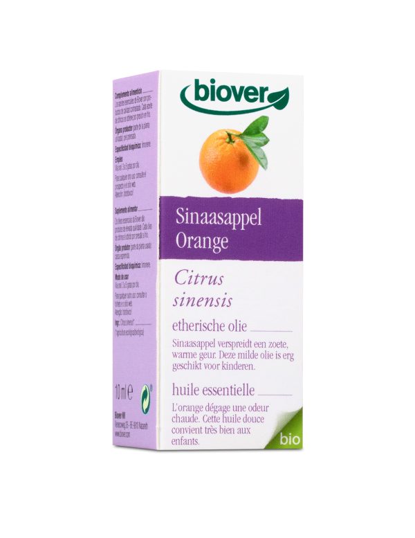 Biover - Huile essentielle Orange douce - Citrus sinensis - zeste Bio 10 ml