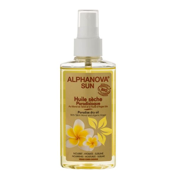 Alphanova - Huile sèche paradisiaque au monoï et argan BIO - 125 ml