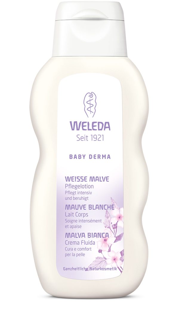 Weleda - Lait corporel pour bébé - mauve blanche - 200 ml