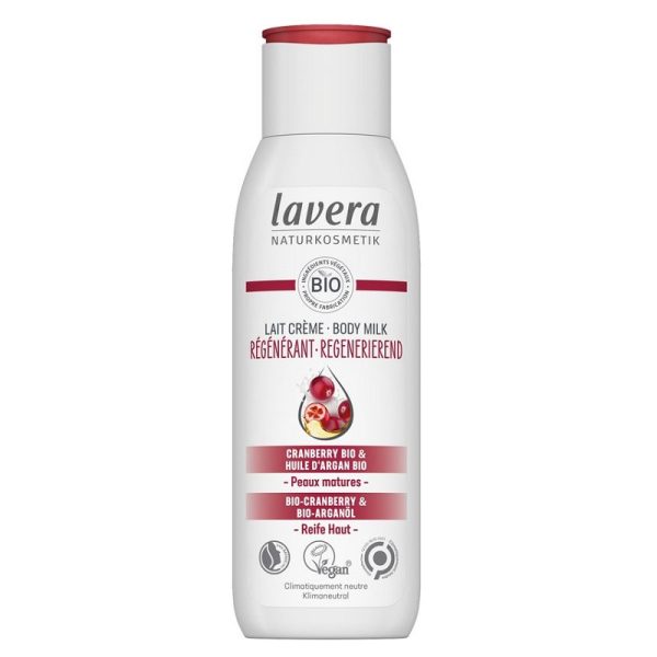 Lavera - Lait crème corps régénérant - Cranberry et Argan Bio - 200 ml