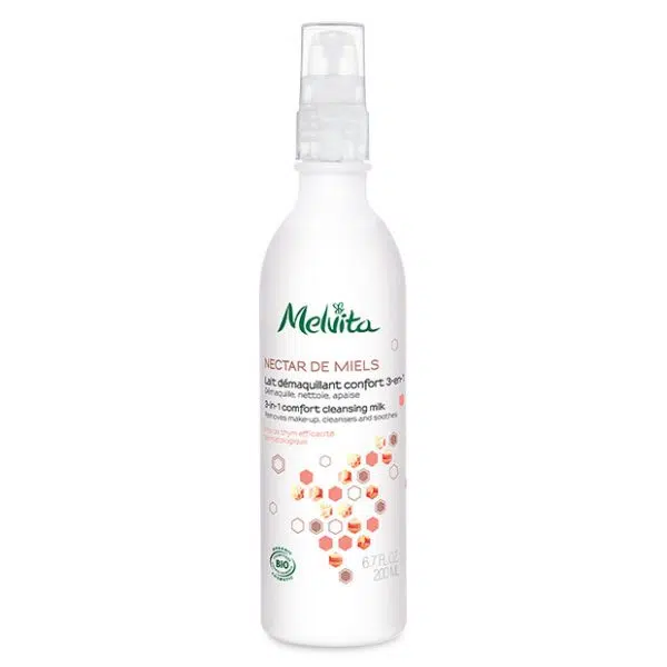 Melvita - Lait démaquillant confort 3 en 1 Bio "Nectar de miels" 200 ml