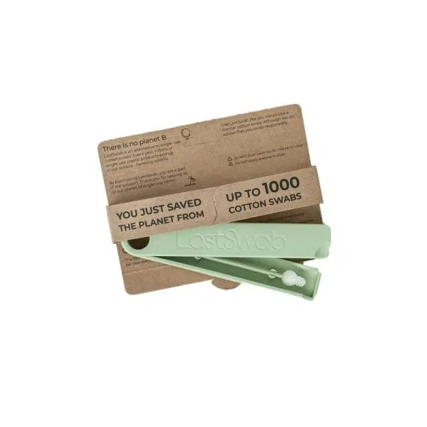 LastObject - LastSwab Baby - Coton tige beauté lavable et réutilisable pour bébé - Vert