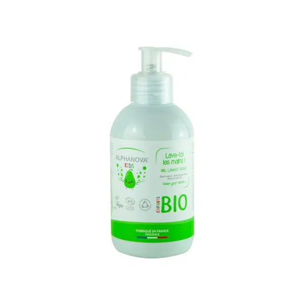 Alphanova - Lave toi les mains ! Gel lavant doux Bio - Poire et Kiwi - 250 ml