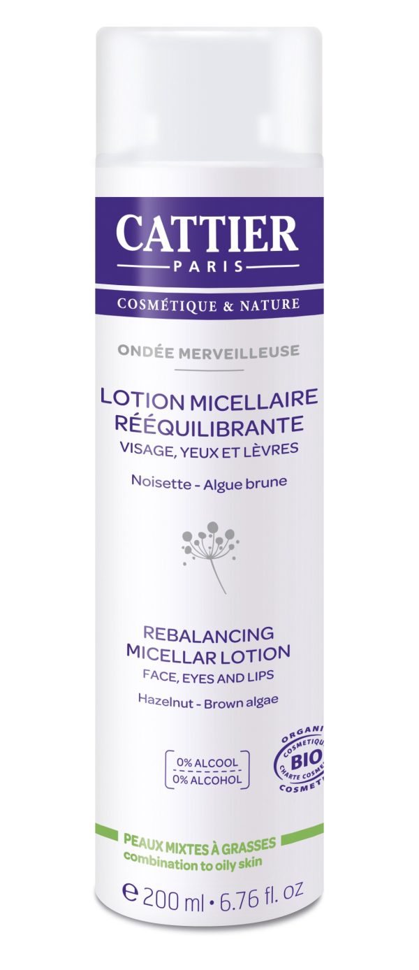 Cattier - Lotion micellaire réequilibrante "Ondée merveilleuse" BIO 200 ml