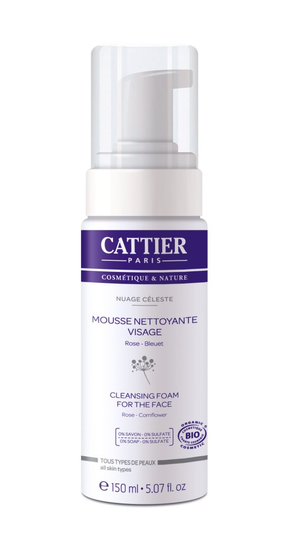 Cattier - Mousse nettoyante visage "Nuage céleste" 150 ml