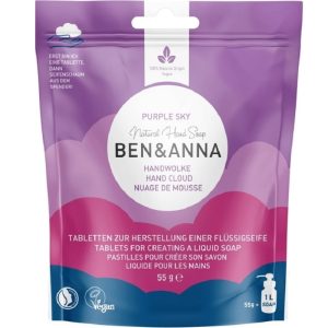 Ben & Anna - Pastilles pour créer son savon mousse pour les mains - Purple Sky