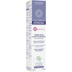 Jonzac - Reactive - crème riche haute tolérance bio (jour et nuit) 40 ml