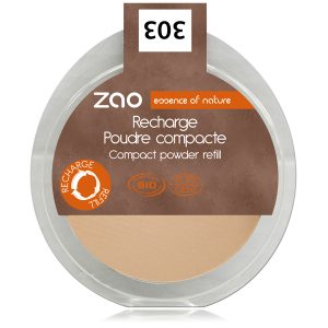 Zao - Recharge Poudre Compacte Visage 303 (Brun beige) - 9 g