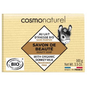 Cosmo Naturel - Savon au lait d'ânesse Karité - Sans parfum