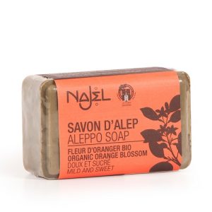 Najel - Savon d'Alep - fleurs d'oranger - 100 g