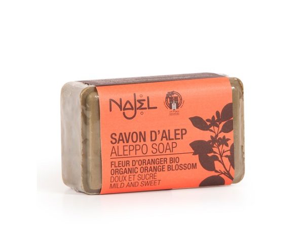 Najel - Savon d'Alep - fleurs d'oranger - 100 g
