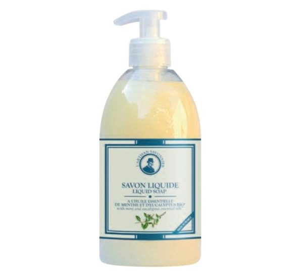 L'Artisan savonnier - Savon liquide Menthe et Eucalyptus Bio 500 ml