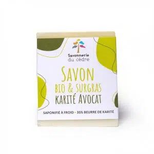 Savonnerie du Cèdre - Savon surgras - Karité et Avocat - 100 g