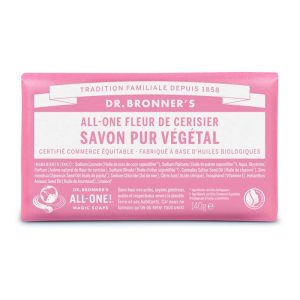 Dr Bronner's - Savon tout en 1 Fleur de cerisier 140 g