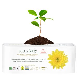 Naty - Serviette périodique 100 % Eco Flux Super - 12 pcs