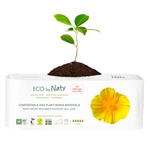 Naty - Serviette périodique 100 % Eco Nuit - 10 pièces