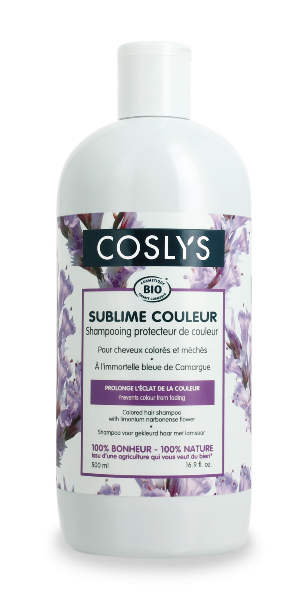Coslys - Shampoing BIO cheveux colorés immortelle bleue 500 ml