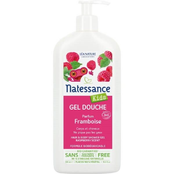 Natessance - Shampooing Douche Bio - Framboise