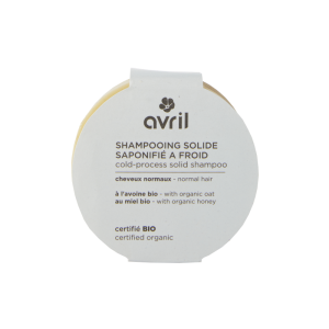 Avril - Shampooing solide Bio - Avoine - Cheveux normaux - 100 g