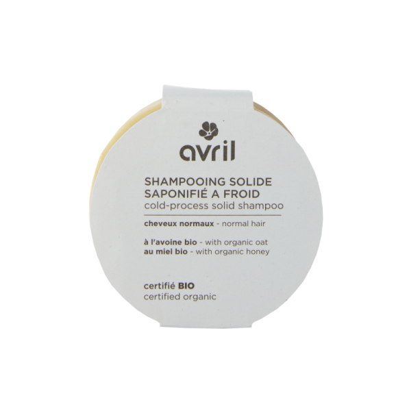 Avril - Shampooing solide Bio - Avoine - Cheveux normaux - 100 g